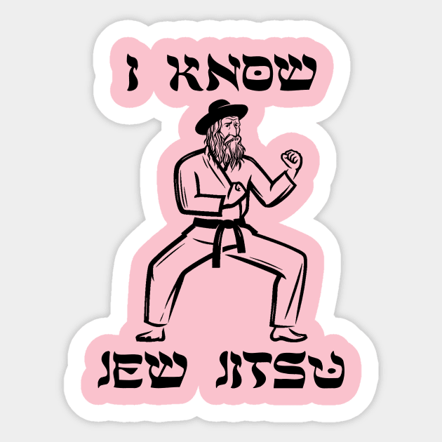 Jew Jitsu Sticker by Literally Me